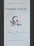 Výmarský deníček - glazarová jarmila - náhled