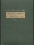 Vážková analysa a elektroanalysa I. Všeobecná část - náhled