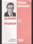 Slovom a písmom články a prejavy ´95 - náhled