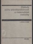 Základy počtu pravděpodobnosti a matematické statistiky - náhled