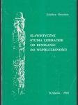 Slawistyczne studia literackie od renesansu (s venovaním a podpisom autora) - náhled