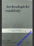 Archeologické rozhledy - ročník xlviii. - hrala jiří - náhled