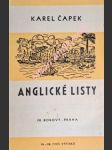 Anglické listy - čapek karel - náhled