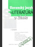 Slovenský jazyk a literatúra v škole 7-8/98/99 - náhled