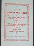 Unia slovensko - polsko - česká - maliarik jan - náhled