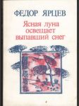 Ясная луна освещает выпавший снег - náhled