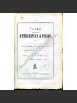 Časopis pro pěstování mathematiky a fysiky, roč. 38, 1908-1909, číslo I-V. (časopis, matematika, fyzika) - náhled