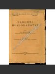 Národní hospodářství, díl II. (edice: Česká matice technická, č. 103) [národohospodářství, ekonomie, první republika] - náhled