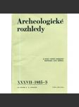 Archeologické rozhledy XXXVII - 1985, č. 3. - náhled