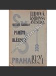 Paměti bláznovy (edice: Lidová knihovna Aventina) [román; graf. úprava Karel Teige a O. Mrkvička - avantgarda] - náhled