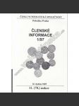 Česká numismatická spol. - Členské informace, 1/97 - náhled