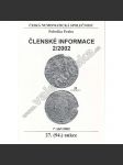 Česká numismatická spol., Členské informace 2/2002 - náhled