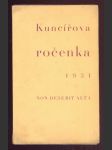 Kuncířova ročenka 1931 - náhled