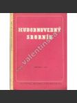 Hudobnovedný sborník 1953, roč. 1. (hudba, Slovensko, mj. Autobiografia Jána Levoslava Bellu, Komorná tvorba J. L. Bellu, O hudbu zítřka, O životě, umění J. S. Bacha) - náhled