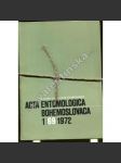 Acta entomologica bohemoslovaca 1972 (časopis, entomologie, příroda, hmyz) - náhled