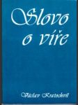 Slovo o víre - náhled