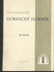 Šestijazyčný hornický slovník - náhled