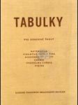 Tabuľky pre odborné školy - náhled