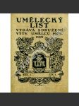 Umělecký list, ročník I. 1919 (Časopis, umění, malířství, sochařství, mj. i T. G. Masaryk, J. Obrovský, A. Mucha, B. Jaroněk, Ruská ikona) - náhled