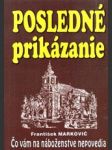 Posledné prikázanie - náhled