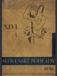 Slovenské pohľady 1930 č. 1. roč. 46. - náhled