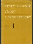 Český slovník vecný a synonymický 1. - náhled