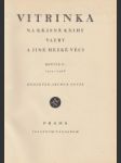 Vitrinka na krásné knihy,vazby a jiné hezké věci 1924-1925 č. 1.-6. roč. II. - náhled