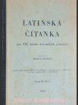 LATINSKÁ ČÍTANKA pre VII. triedu slovenských gymnázií - MEČ Mikuláš - náhled