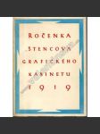 Ročenka Štencova grafického kabinetu, 1919 [Z obsahu: Tvorba nakladatelství Štenc - knižní úprava, typografie, ilustrace, krásná kniha] - náhled