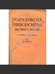 Poznámková přírodověda pro školy obecné, díl III. - náhled