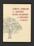 Jména, pořadí a zkratky knih Starého a Nového zákona - náhled