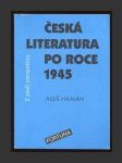 Česká literatura po roce 1945 z ptačí perspektivy - náhled