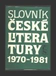 Slovník české literatury 1970-1981 - náhled