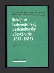 Rukopisy královédvorský a zelenohorský a česká věda (1817-1885) - náhled