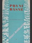 PRVNÍ BÁSNĚ (1930-1937) Triumf smrti - Vanutí - Oblouk - Kameni, přicházíš - HOLAN Vladimír - náhled