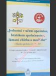 " Jednotní v učení apoštolov, bratrskom spoločenstve, lámaní chleba a modlitbe " ( Skutky apoštolov 2, 42 - 47 ) Týždeň modlitieb za jednotu krestanov 18. - 25. januára 2011 - Svetová rada cirkví / Pápežská rada na podporu jednoty krestanov - náhled