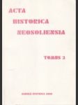 Acta Historica Neosoliensia III./2000 - náhled