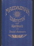 Mazdaznam  Diätetik und kochbuch - náhled