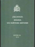 Zborník Múzea vo Svätom Antone 2012 - náhled