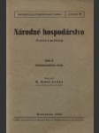 Národné hospodárstvo I. - II. - náhled