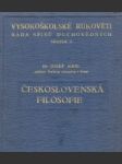 Československá filosofie: Nástin vývoje podle disciplin - náhled