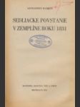 Sedliacke povstanie v Zemplíne roku 1831 - náhled