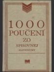 1000 poučení zo spisovnej slovenčiny - náhled