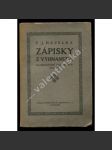 Zápisky z vyhnanství. Illustrované dokumenty 1914 - 1916 (první světová válka, Rakousko Uhersko, legie, legionáři) - náhled