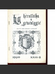 Heraldika a genealogie, XXIII/2, 1990 - náhled