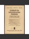 Zeitschrift für sudetendeutsche Geschichte; Zweiter Jahrgang, Erstes Heft, 20. März 1938	[Sudety, dějiny, časopis] - náhled