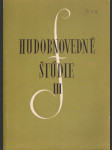 Hudobnovedné štúdie iii - náhled