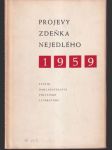 Projevy Zdeňka Nejedlého 1959 - náhled