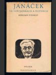 Janáček  ve  vzpomínkách a dopisech - náhled