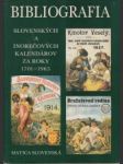 Bibliografia slovenských a inorečových kalendárov 1701-1965 - náhled